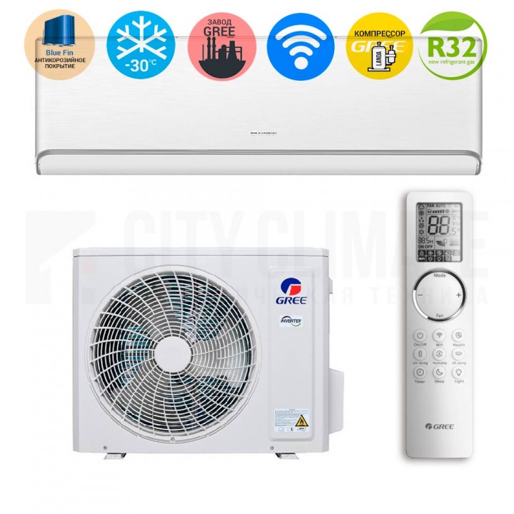 Сплит-система Gree Airy Inverter R32 White GWH24AVEXF-K6DNA1A