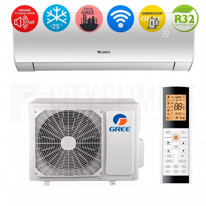 Сплит-система Gree Lyra Inverter R32 White GWH12ACC-K6DNA1F